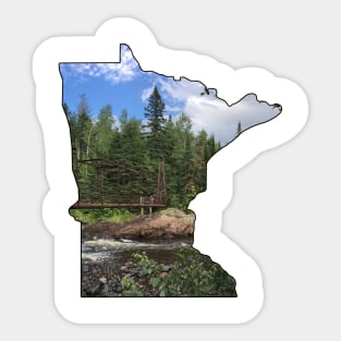 State of Minnesota Outline (Tettegouche State Park & Baptism River) Sticker